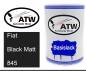 Preview: Fiat, Black Matt, 845: 500ml Lackdose, von ATW Autoteile West.